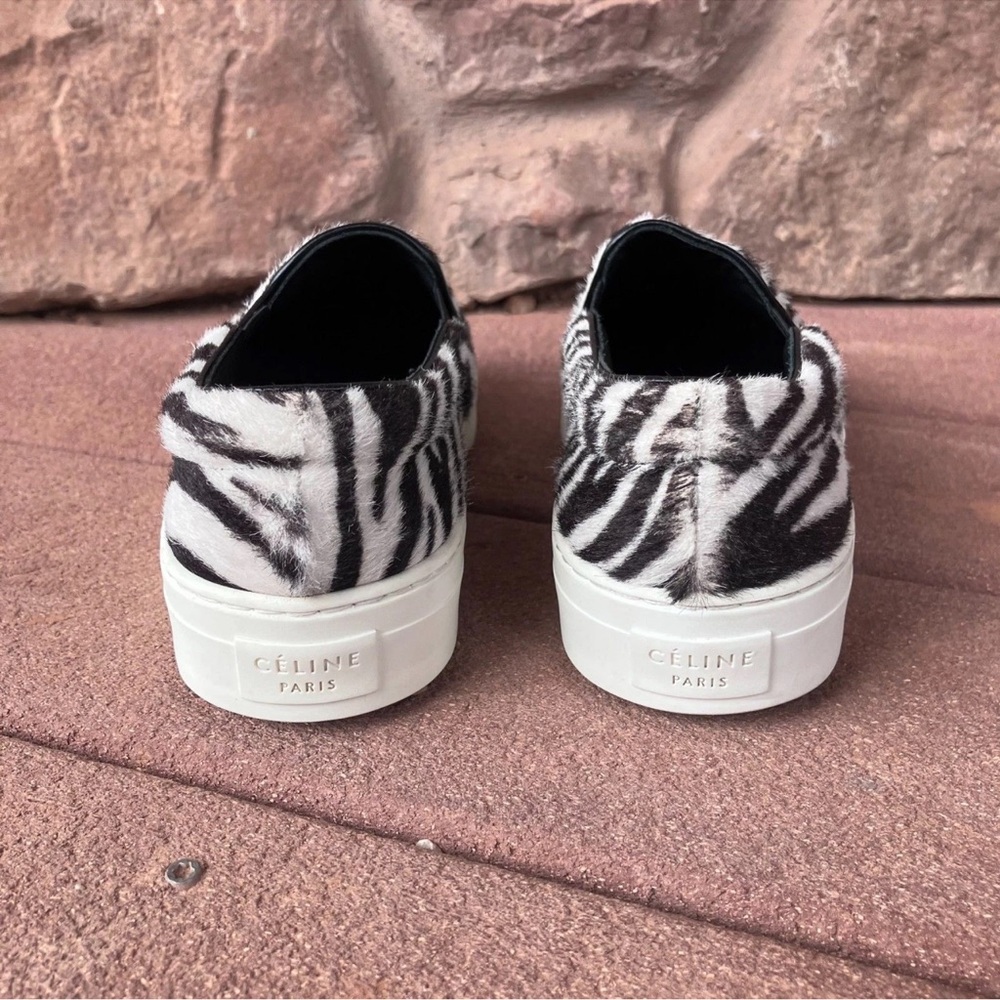 Beautiful Celine calf hair zebra print sneakers, size 36, US 5.5- 6, EUC. - Picture 6 of 8